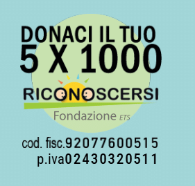Donaci il tuo 5 x 1000 - Fondazione Riconoscersi ETS - cod. fisc. 92077600515 - p.iva 02430320511